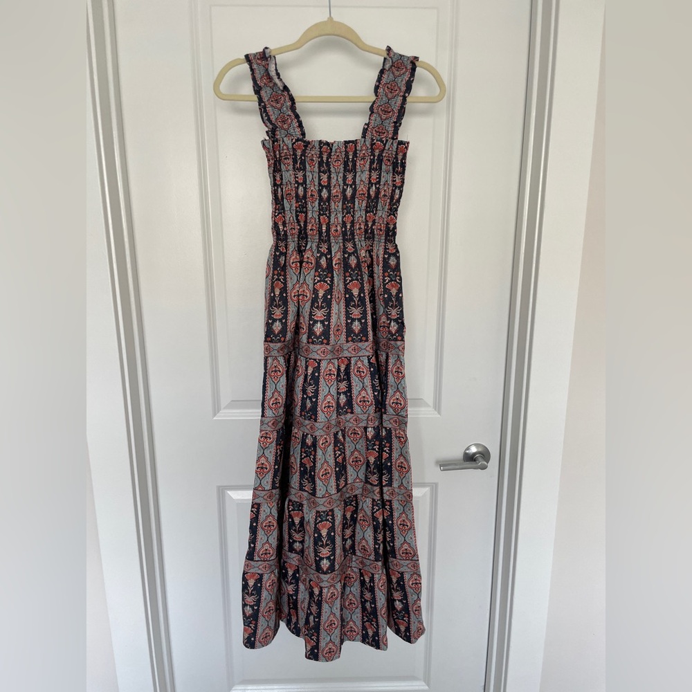 Hill House Home Kimmy Dress in Emma Stripe Navy Multi, Size small - Picture 10 of 10
